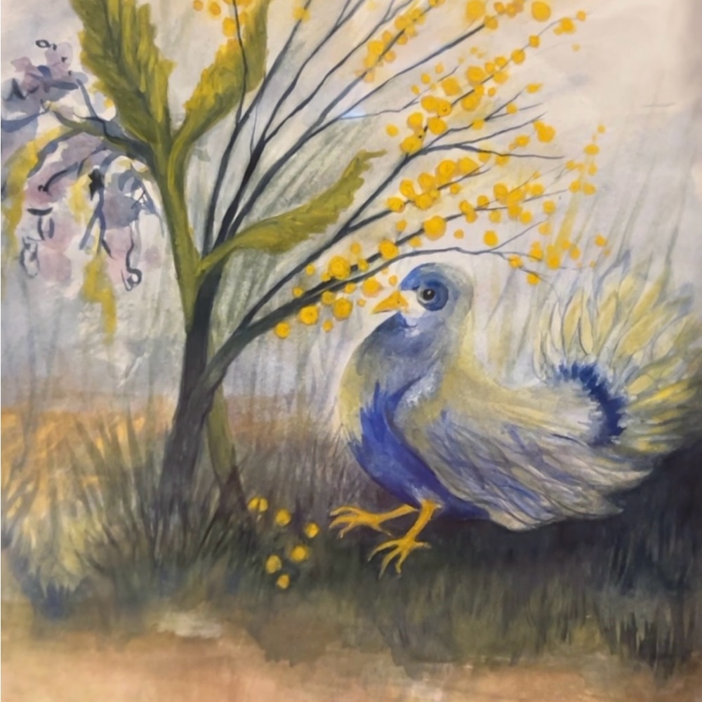 Original watercolor “Forage and Fauna”